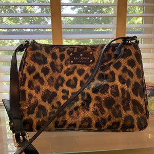 Kate Spade Leopard Print Crossbody Purse